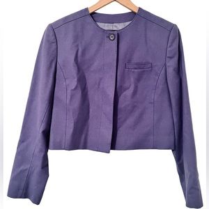 Pendleton Wool Vintage Purple Violet Cropped Lined Jacket - Sz. 12